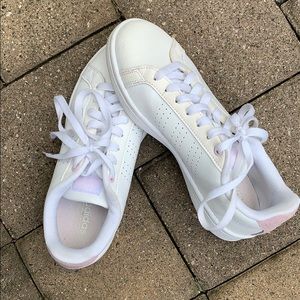 Adidas white sneakers